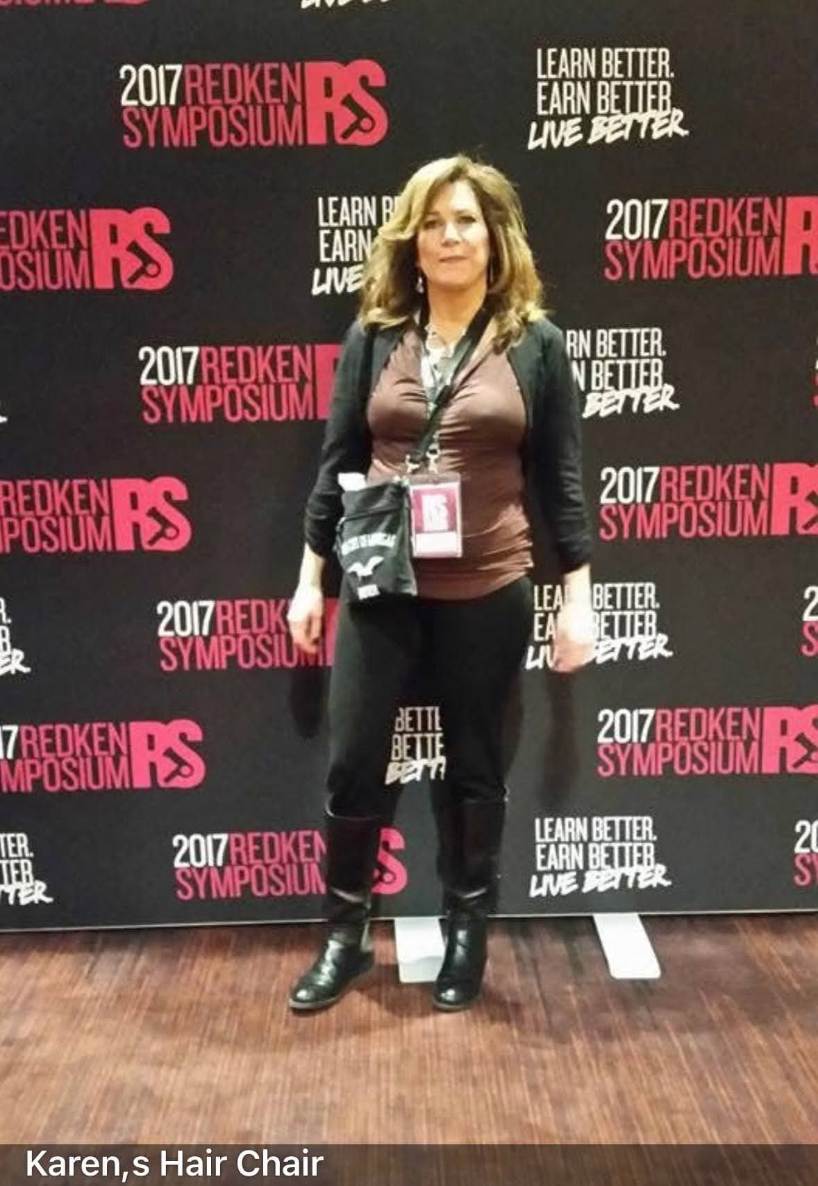 Karen at the 2017 Redken Symposium