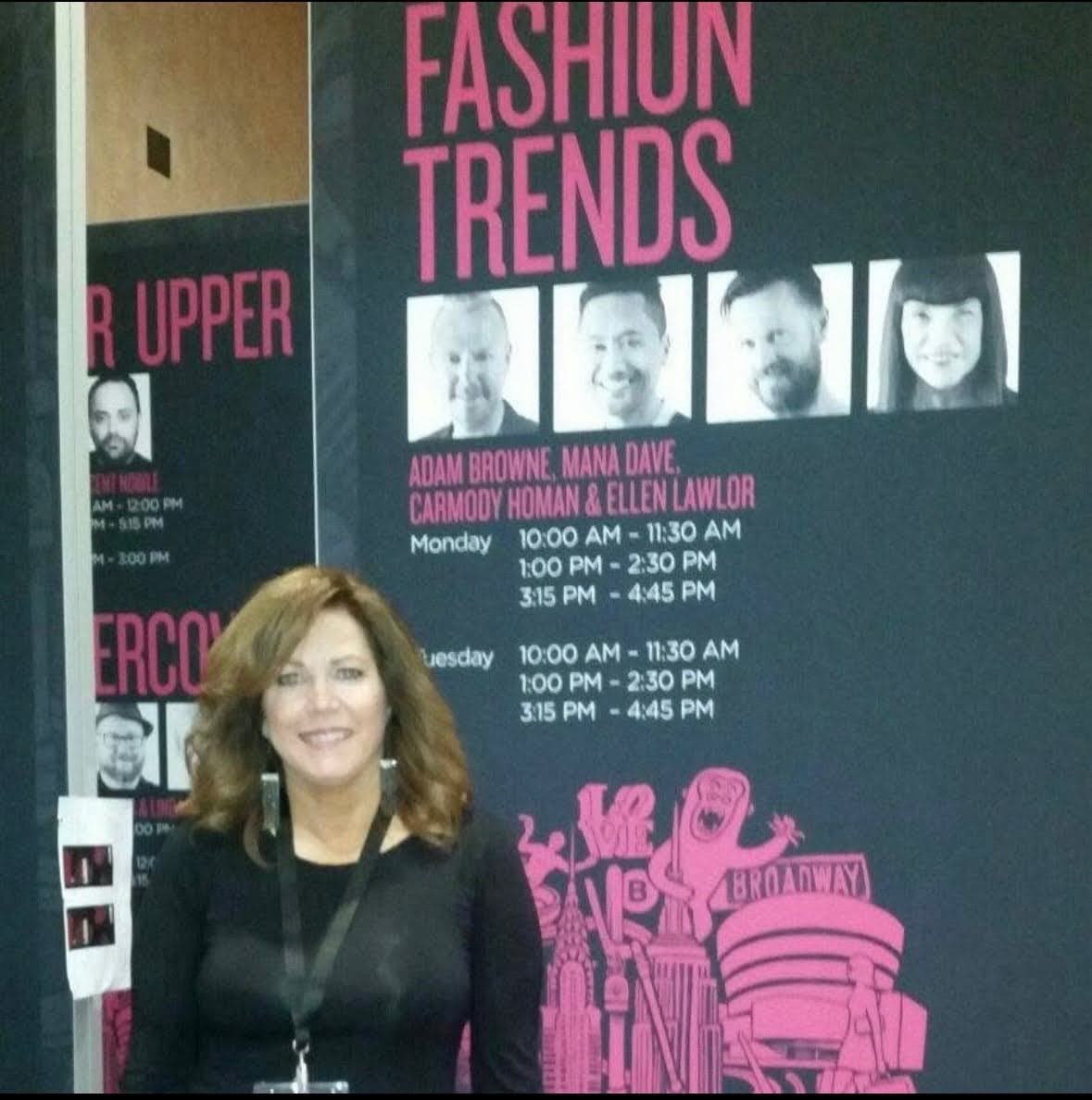 Karen at a Fashion Trends session at the Redken Symposium