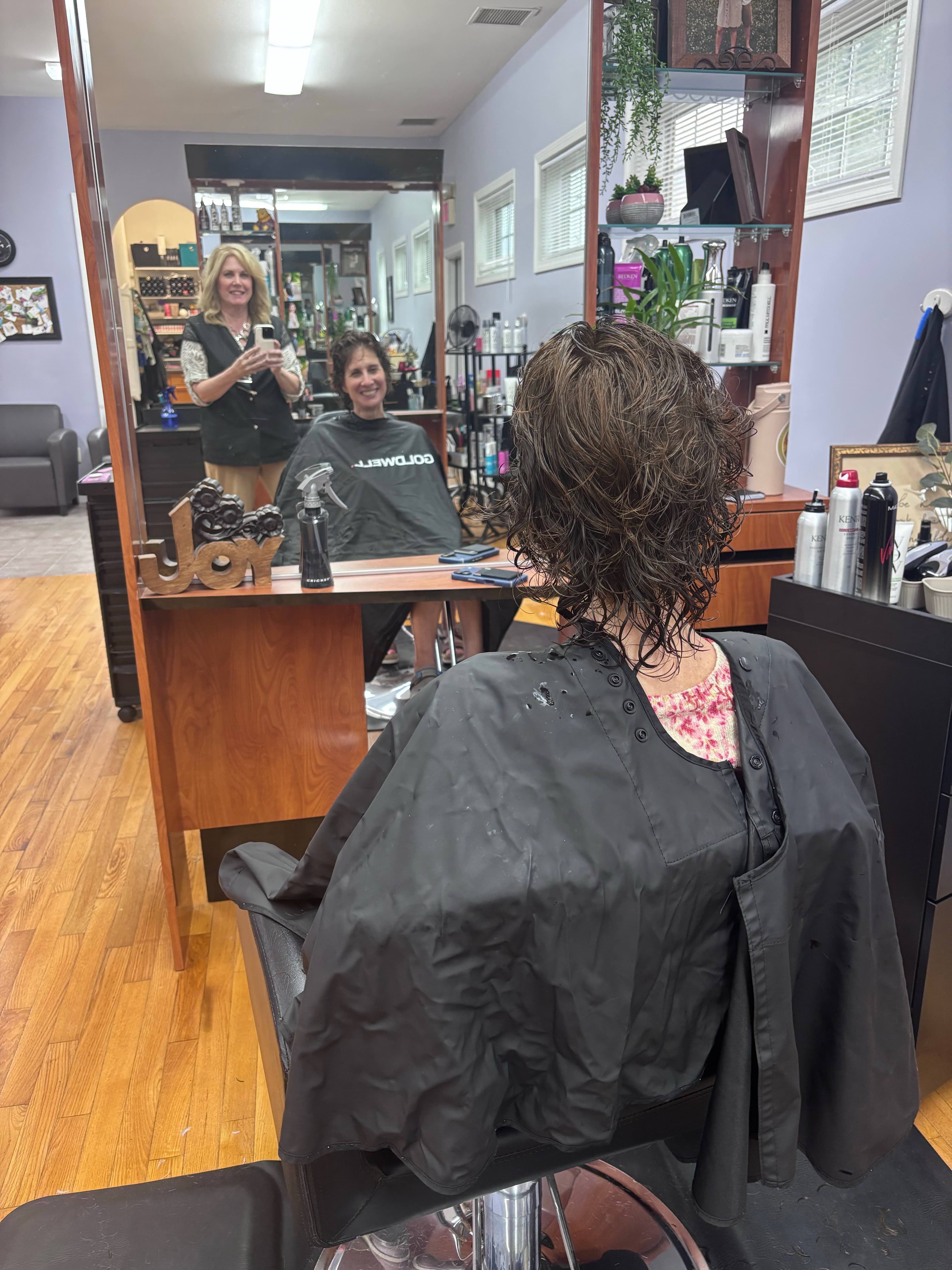 A fresh cut and style at the chair